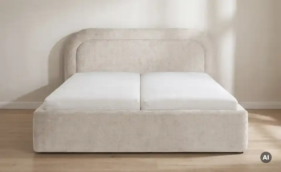 Höffner Selection Polsterbett Milea mit Bettkasten, in Wohnsituation