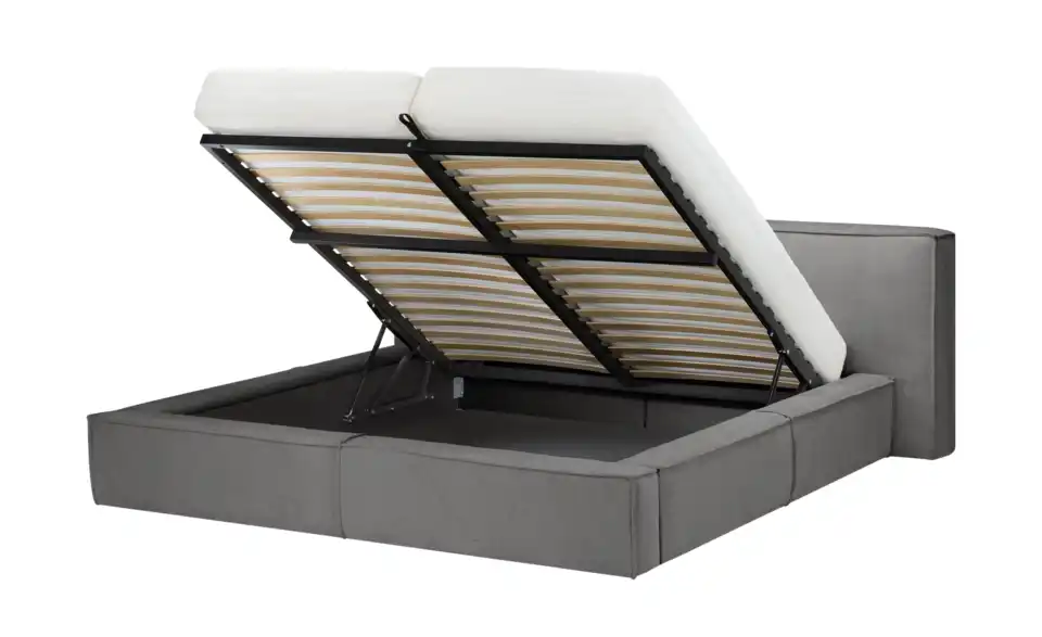 Höffner Selection Polsterbett Liora mit Bettkasten, geöffnet