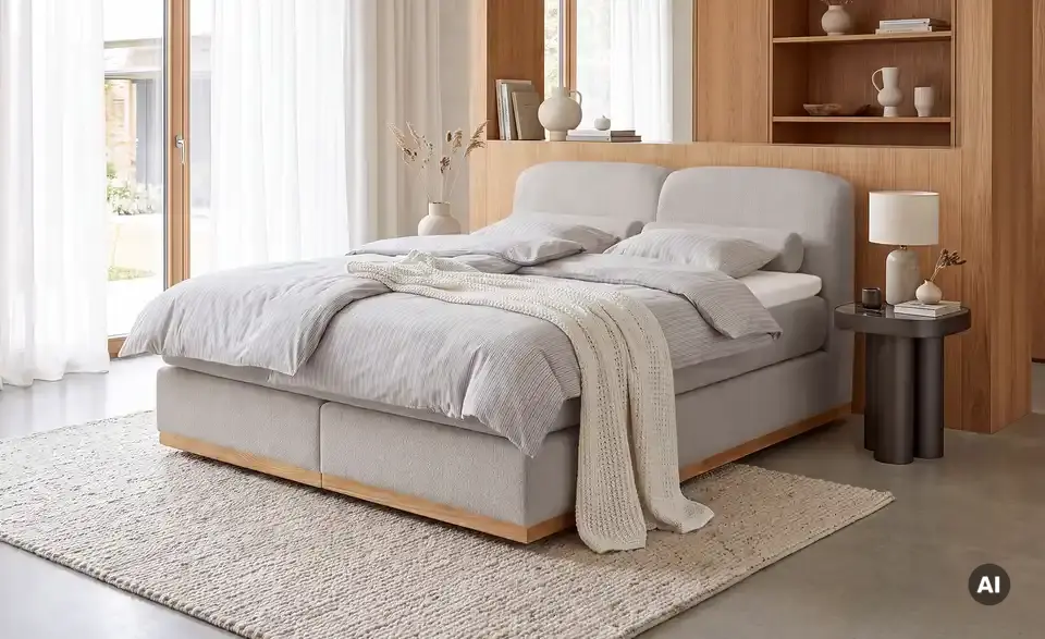 Boxspringbett Esop, in Wohnsituation