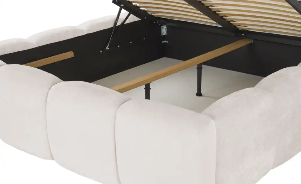 Polsterbett Newbury mit Bettkasten, Detailansicht