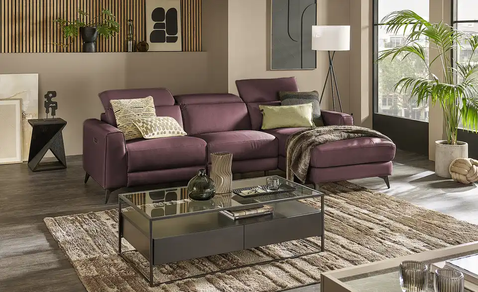 uno Ecksofa Taku mit Relaxfunktion, in Wohnsituation