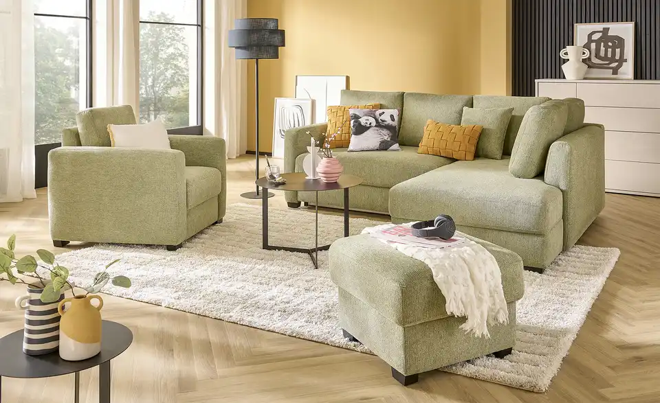 bobb Hocker mit Boxspringpolsterung Lisa de Luxe, in Wohnsituation