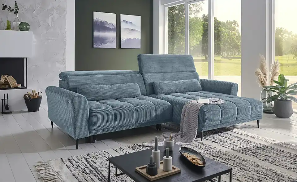 Ecksofa Logan, in Wohnsituation