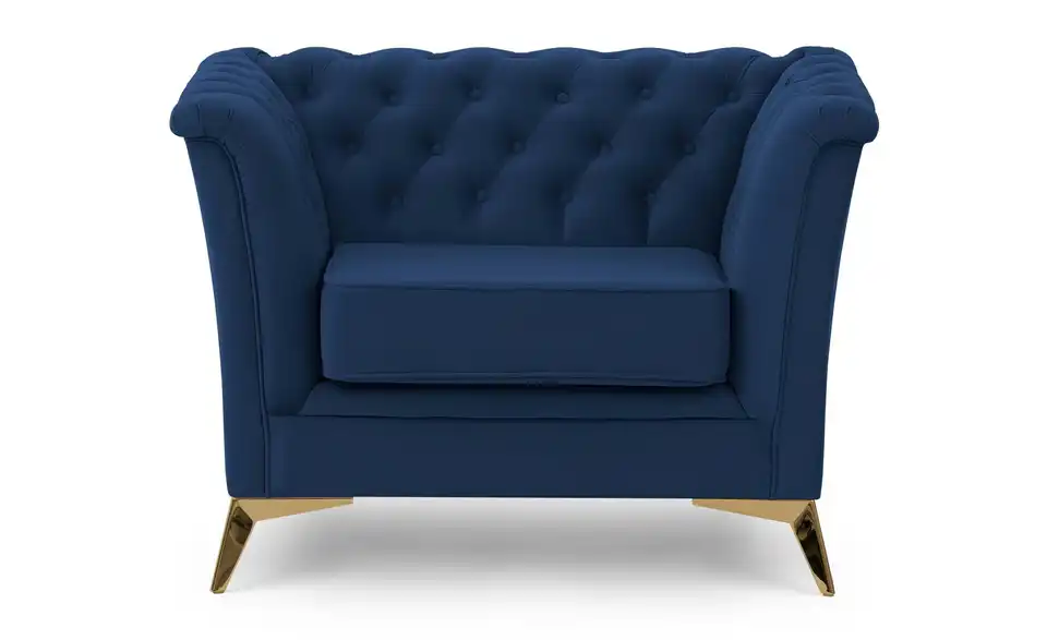 Chesterfield Sessel Wilhelm, Frontansicht