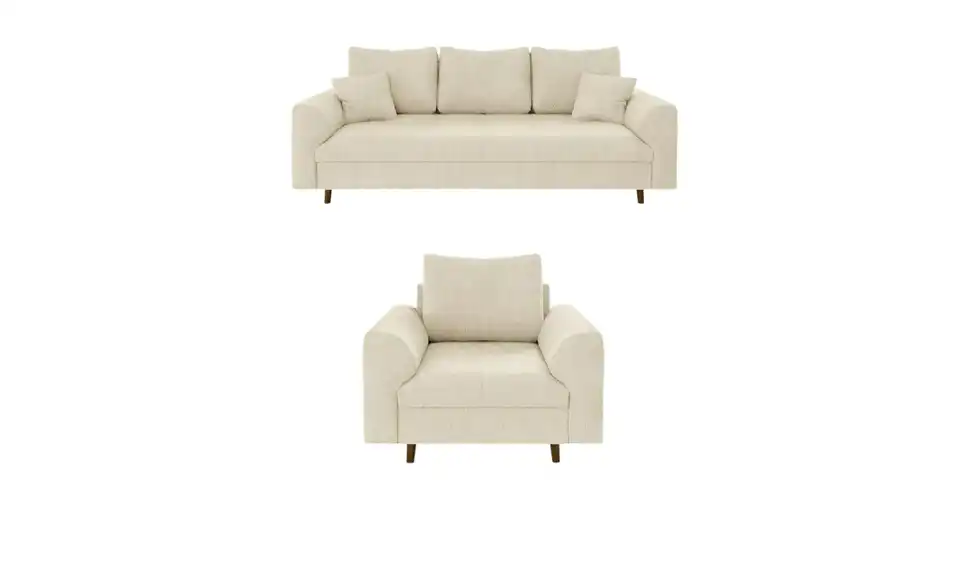 Polstergarnitur 3+1 Trygve, Frontansicht