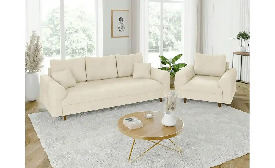 Polstergarnitur 3+1 Trygve, in Wohnsituation