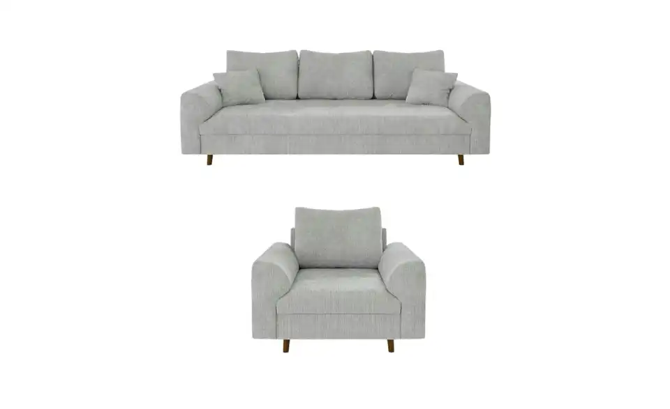 Polstergarnitur 3+1, Frontansicht