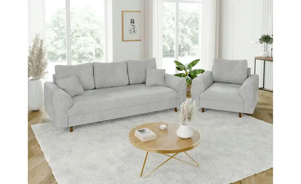 Polstergarnitur 3+1, in Wohnsituation