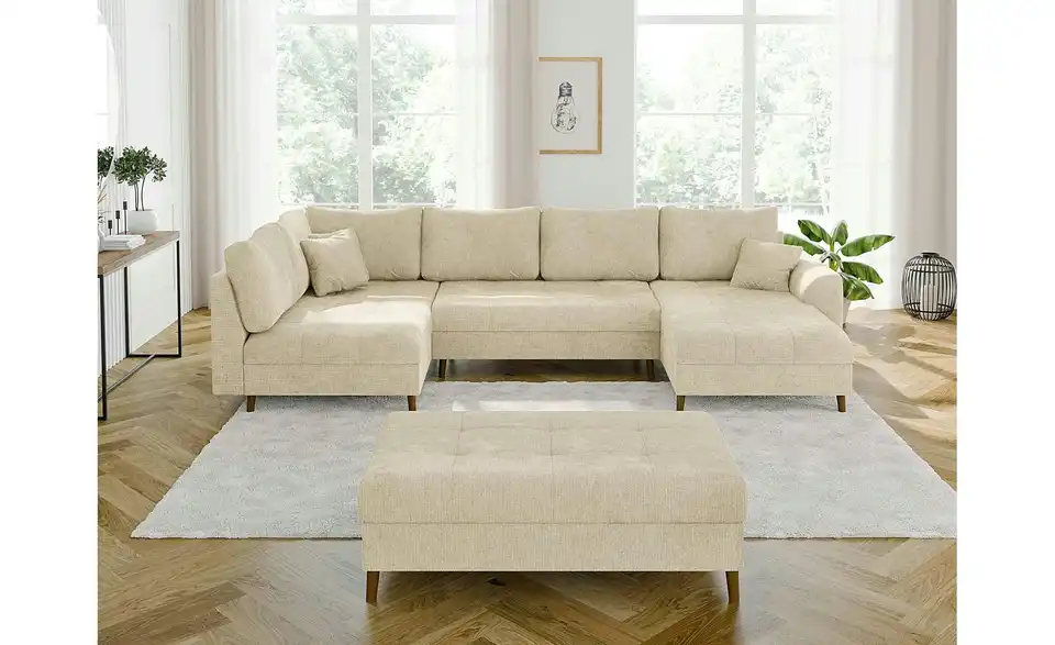 Wohnlandschaft mit Hocker Trygve, in Wohnsituation