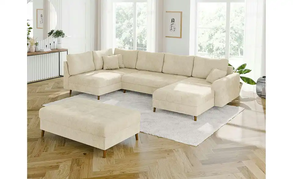 Wohnlandschaft mit Hocker Trygve, in Wohnsituation