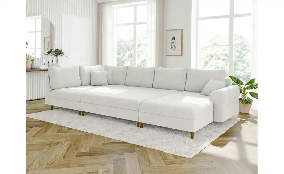 S-STYLE Wohnlandschaft mit Hocker Lars, in Wohnsituation