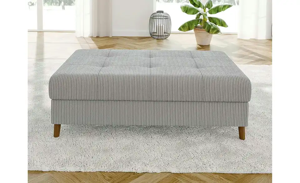 Wohnlandschaft mit Hocker, geöffnet