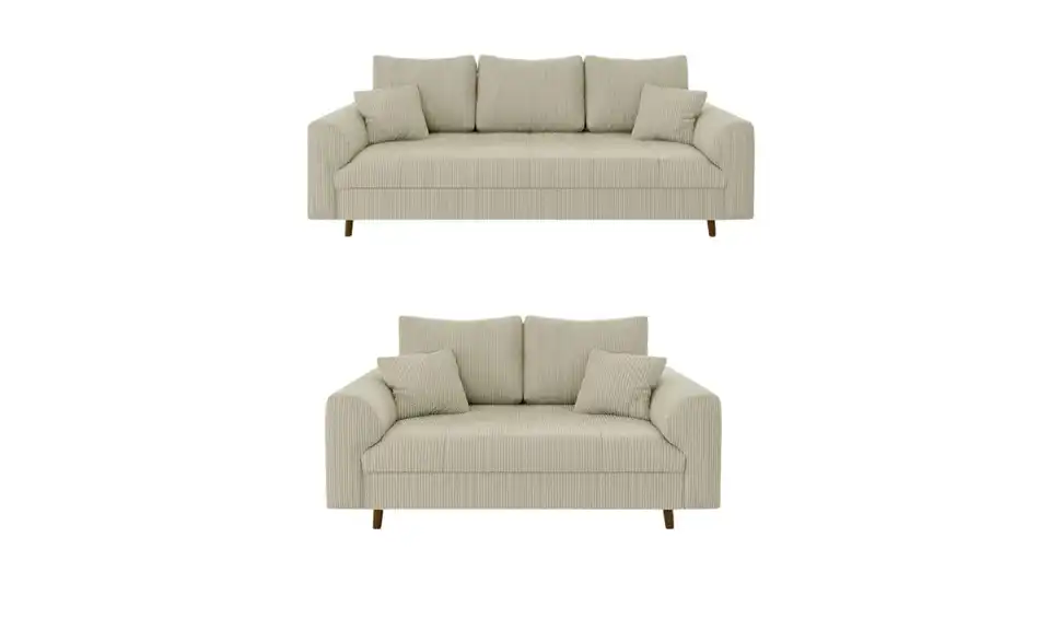 Polstergarnitur 3+2, Frontansicht