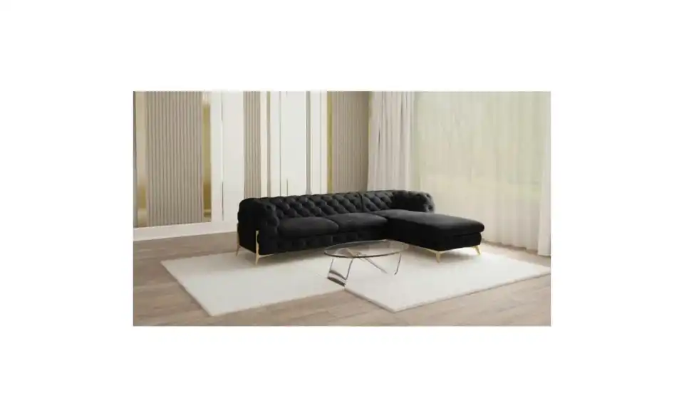 Chesterfield Ecksofa Natalie, in Wohnsituation