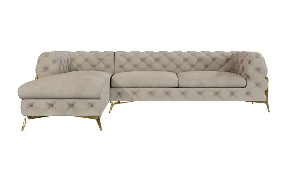 Chesterfield Ecksofa Natalie, Frontansicht