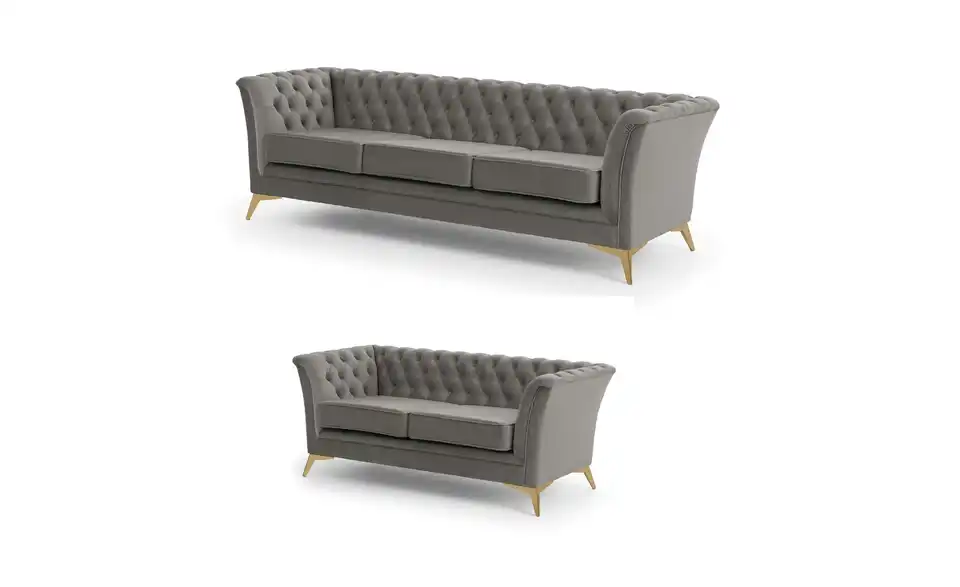 Chesterfield Polstergarnitur 3+2 Wilhelm, Perspektive