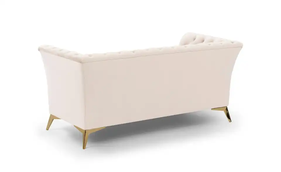 Chesterfield Polstergarnitur 3+2+1 Wilhelm, Rückansicht