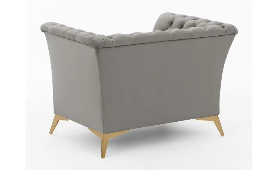 Chesterfield Polstergarnitur 3+1 Wilhelm, Rückansicht