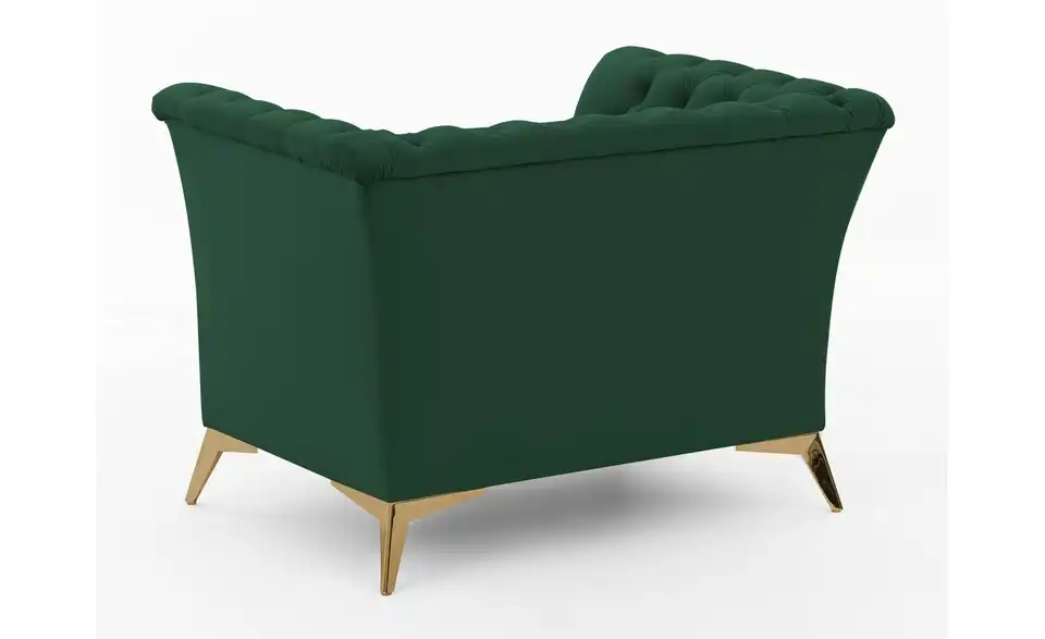 Chesterfield Polstergarnitur 3+1 Wilhelm, Rückansicht