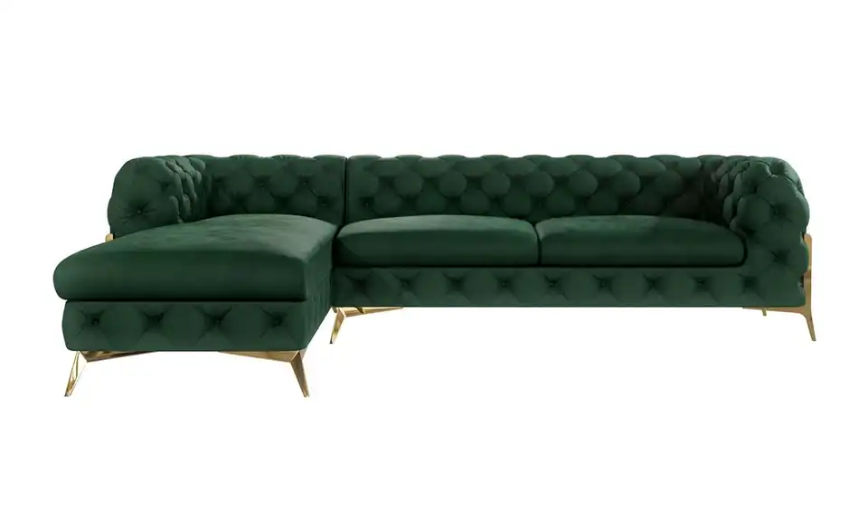 Chesterfield Ecksofa Natalie, Frontansicht