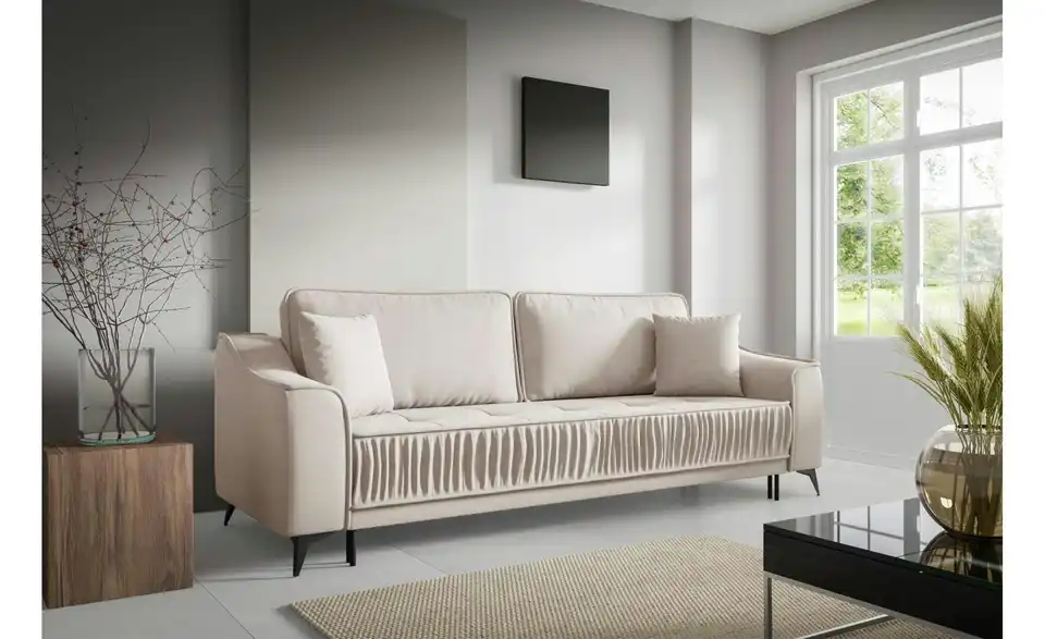 Selsey Schlafsofa Louisos, in Wohnsituation