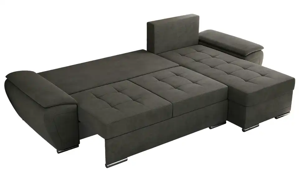 Ecksofa Dunkelgrau, Detailansicht