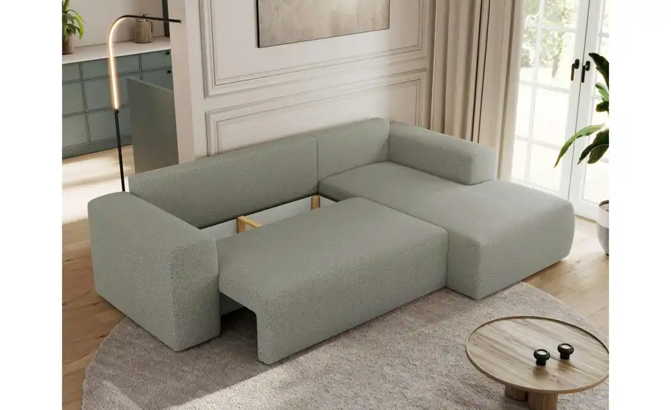 Ecksofa Hellgrau, Funktionsansicht