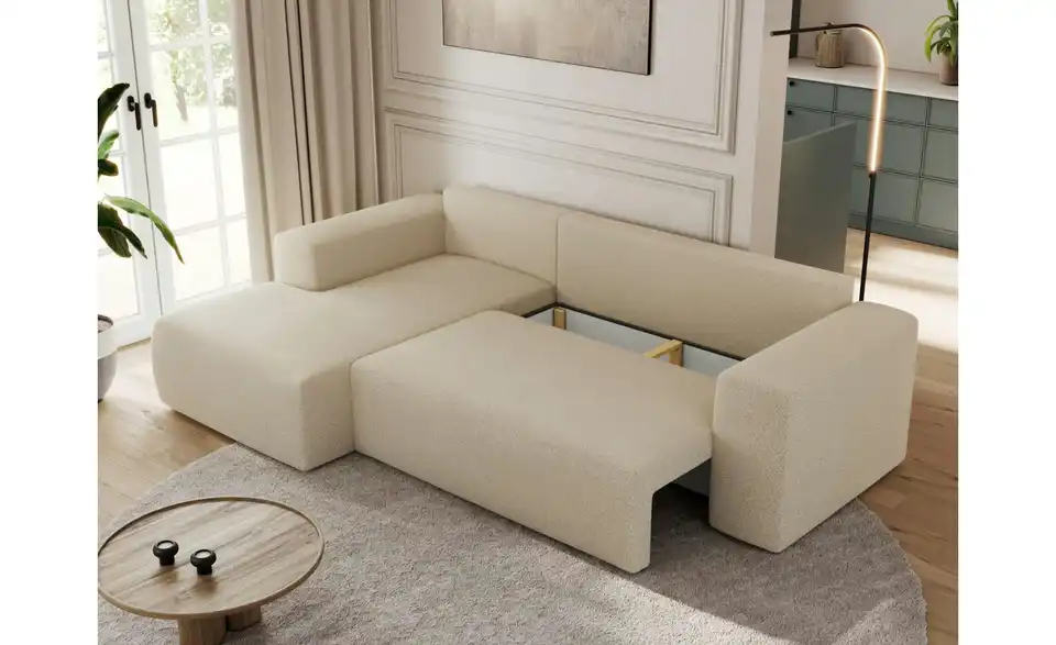 Ecksofa Beige, Funktionsansicht