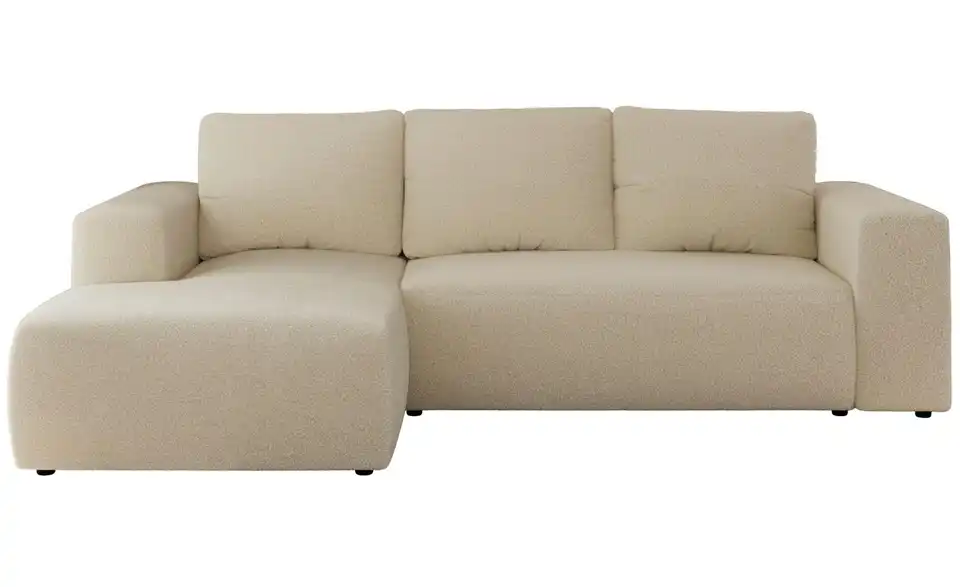 Ecksofa Beige, Frontansicht