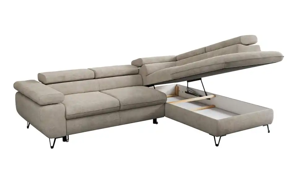 Ecksofa Beige, Detailansicht
