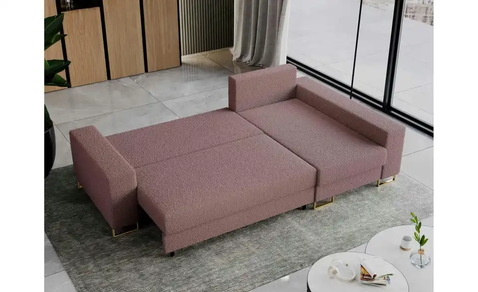Ecksofa Rosa, in Wohnsituation