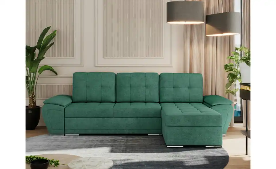 Ecksofa Grün, in Wohnsituation