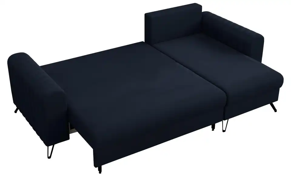 Ecksofa Dunkelblau, Detailansicht