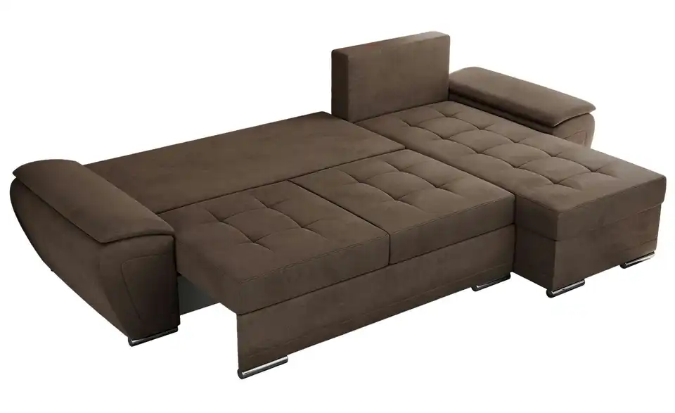 Ecksofa Braun, Detailansicht