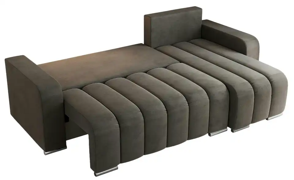 Ecksofa Dunkelgrau, Detailansicht