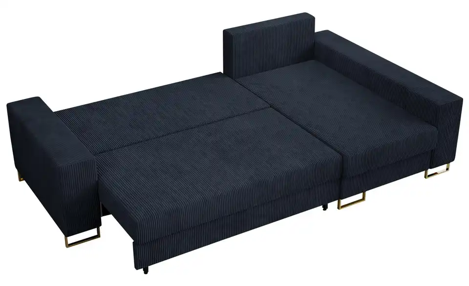 Ecksofa Dunkelblau, Detailansicht