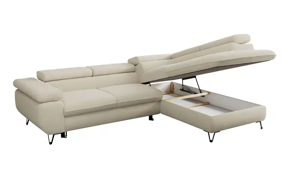 Ecksofa Beige, Detailansicht