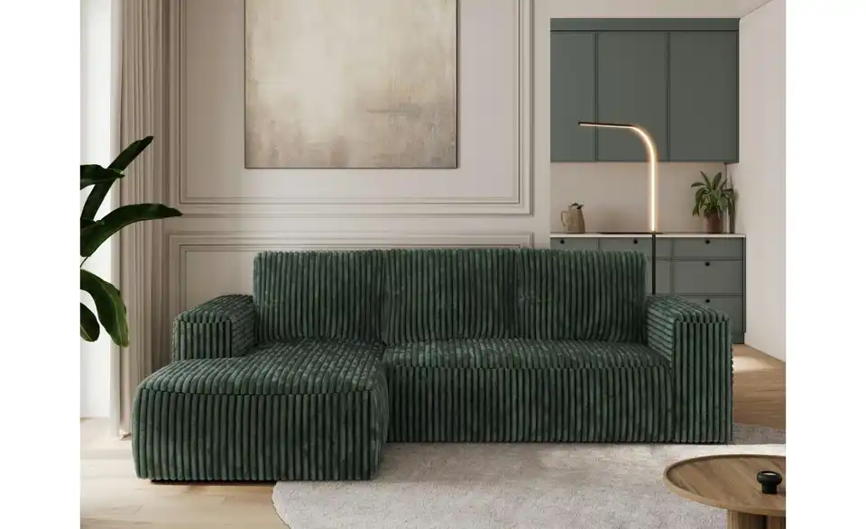 Ecksofa Grün, in Wohnsituation