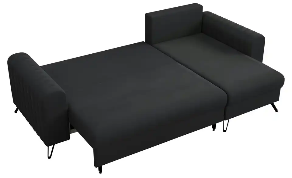 Ecksofa Dunkelgrau, Detailansicht