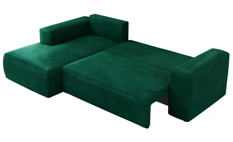 Ecksofa Dunkelgrün, Detailansicht