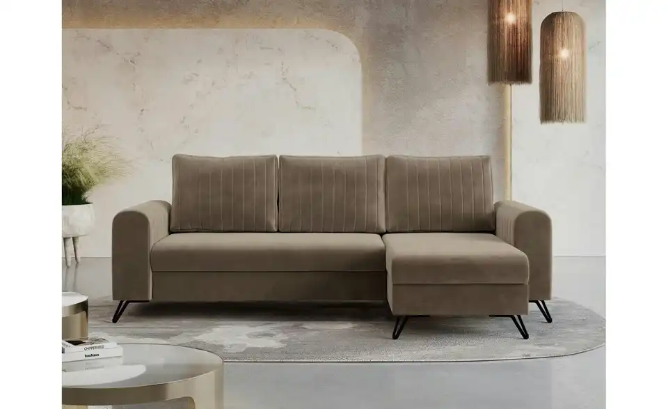 Ecksofa Braun, in Wohnsituation