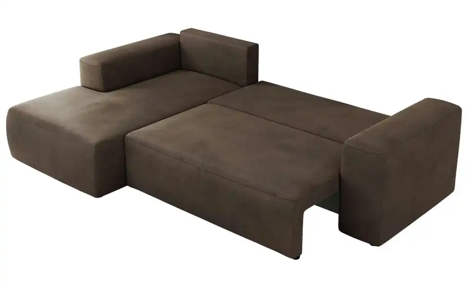 Ecksofa Braun, Detailansicht