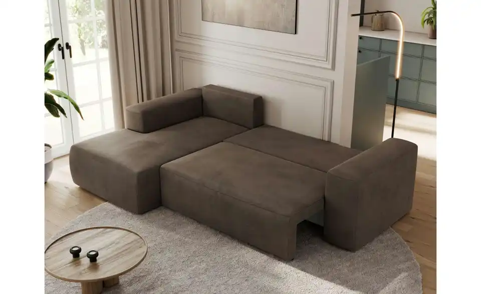 Ecksofa Braun, in Wohnsituation