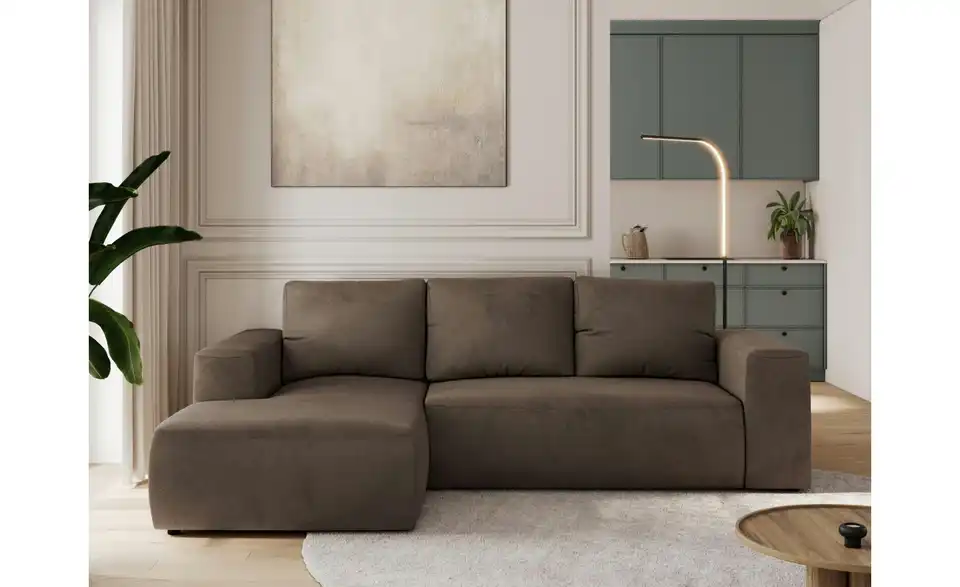 Ecksofa Braun, in Wohnsituation