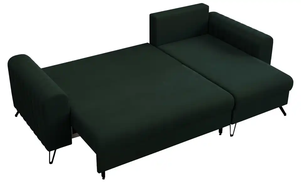 Ecksofa Grün, Detailansicht