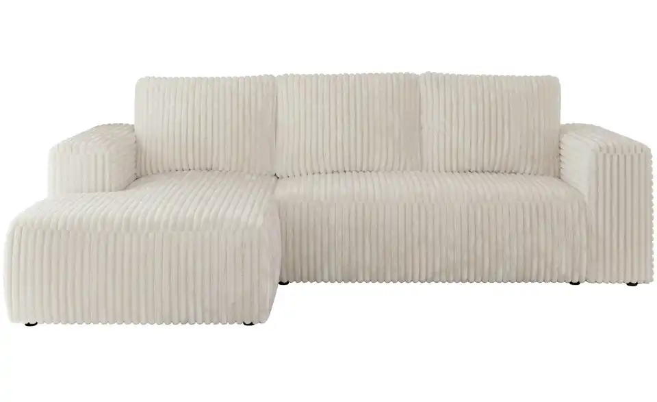 Ecksofa Beige, Frontansicht