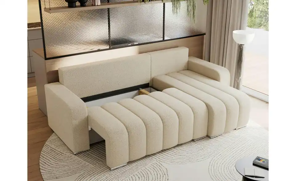 Ecksofa Beige, Funktionsansicht