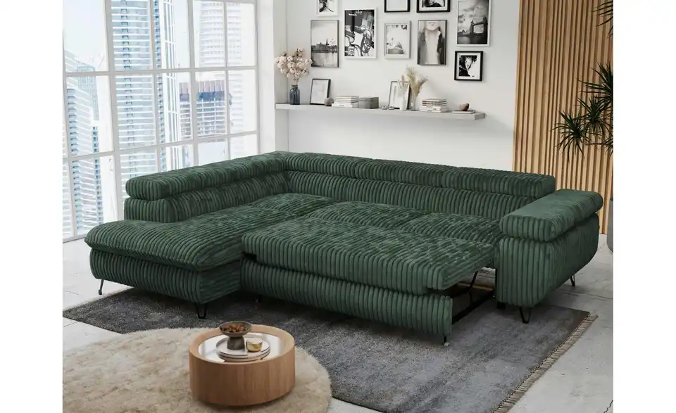 Ecksofa Grün, in Wohnsituation