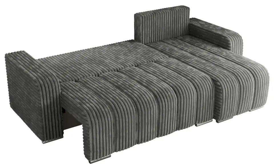 Ecksofa Dunkelgrau, Detailansicht