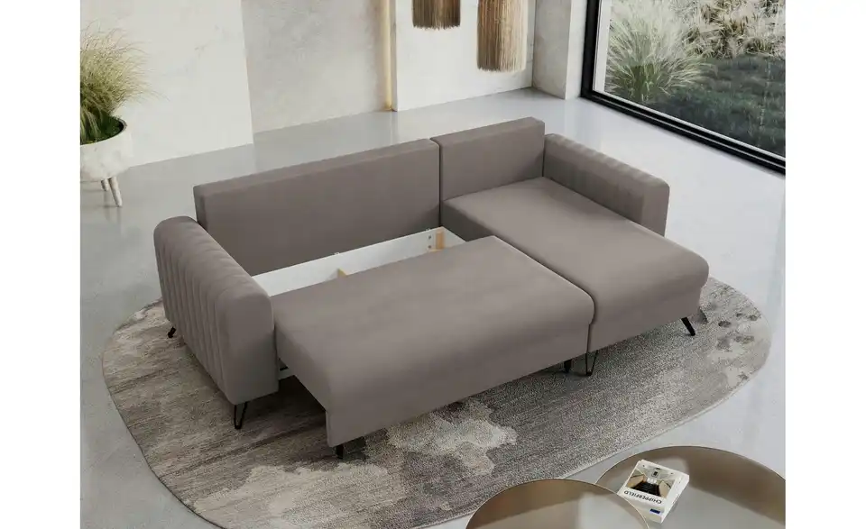 Ecksofa Hellbraun, Funktionsansicht